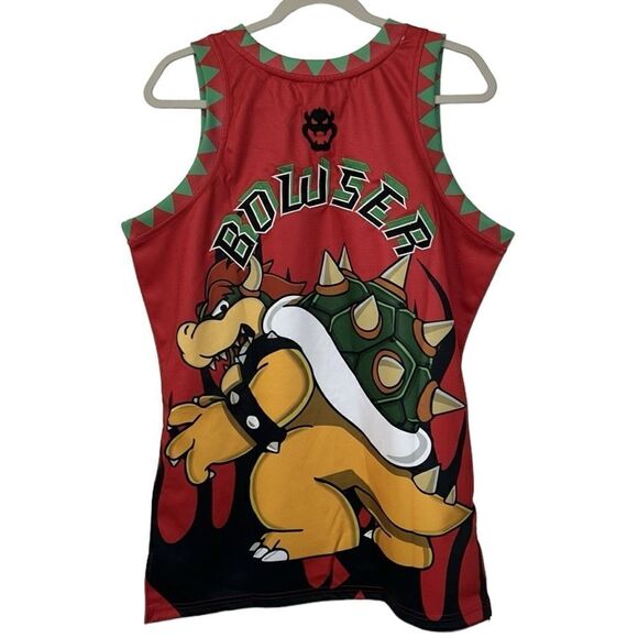 Bowser Castle Super Mario Headgear Jersey(Size Medium) - Picture 4 of 11